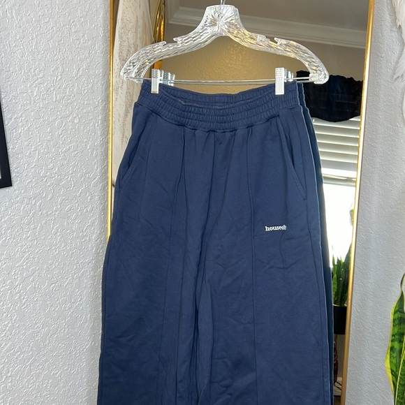 HOUSE OF CB 'Dina' Navy Straight Leg Sweat Pants NWOT - Picture 7 of 8